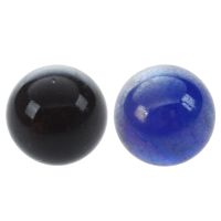 20 Pcs Marbles 16mm Glass Marbles Knicker Glass Balls Decoration Color Nuggets Toy Dark Blue + Black Set