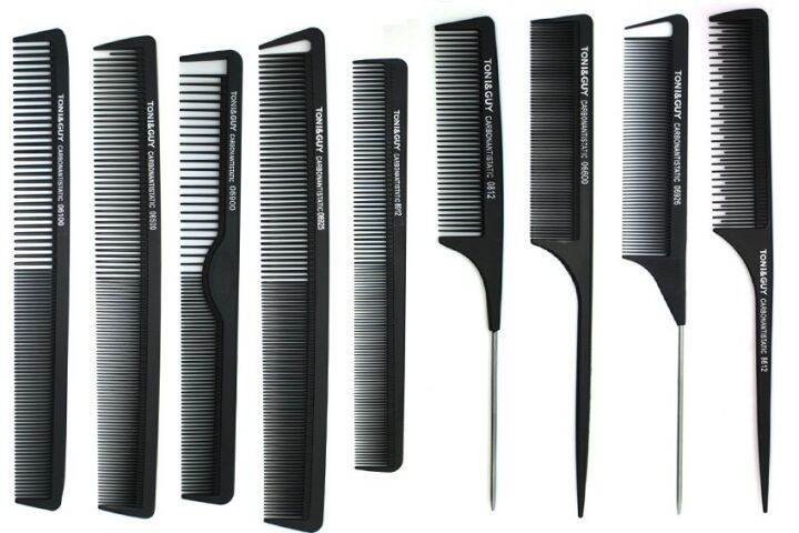 toni-amp-guy-หวีหางแหลม-สำหรับรวบผมตึงหรือแสกผม-รุ่น-carbon-antistatic-comb-06600-กว้าง-2-7-ยาว-23-สูง-0-5-ซม-สำหรับช่างตัดผม-บาร์เบอร์-ซาลอน-ร้านเสริมสวย-สีดำ