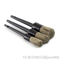 hot【DT】™❈¤  3 Pcs Boar Hair Car Detailing Set Soft Bristle Cleaning Kits Atuo Tire wheel Exterior Accessories