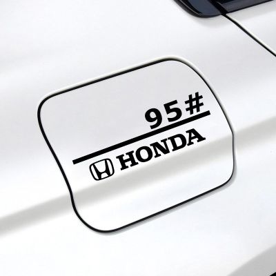 HOT สติกเกอร์ตกแต่งฝาถังน้ํามันเชื้อเพลิง สําหรับ Honda CRV Haoying Accord Civic XRV Binzhi Fit Car 92#95#สติกเกอร์