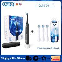 【LZ】✑✣  Oral B-iO5 Escova de Dentes Elétrica com Display Inteligente 3D Clareamento Dentes 5 Modos Gentil Ultimate Brush Head Travel Box Recarregável