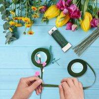 blg 22 Guage Floral Stem Wire Green Floral Wire for Bouquet Wreath Making Supplies for Flower Arrangement Florist DIY 【JULY】