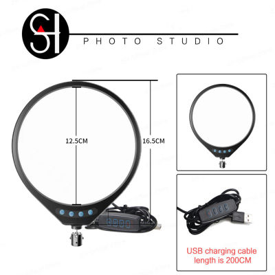 Sh 10W Usb Charge Selfie Led Video Lamp 16Cm Ring Light With Small Tirpod For Youtuber Photo Photography Studio