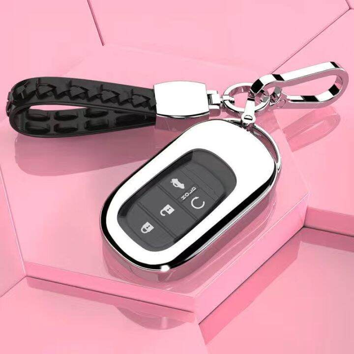 ychic-tpu-pc-honda-key-cover-honda-โลหะผสม-keychain-pendant-ที่ใส่กุญแจ-keyfob-เคสสำหรับ2022-honda-11th-generic-civic