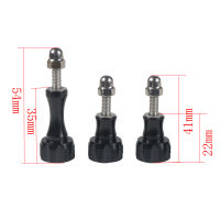 3in1 M5 สกรูอลูมิเนียมอัลลอยด์ Bolt Nut Thumb Mount 1xLong 2x สั้น CNC สำหรับ GoPro 11 10 9 8 7 สำหรับ DJI Osmo Action Sjcam กล้อง-orefq3765