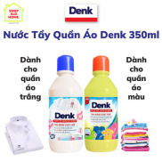 Nước tẩy vết ố mốc quần áo trắng, quần áo màu Denkclin 350ml thế hệ mới