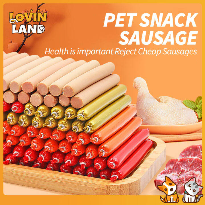Lovinland Pet Snack Dog Treats Pet Sausage Cat Sausage Dog Food Treats
