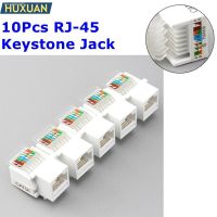 ✕ 10Pcs RJ45 CAT5e Ethernet Network Keystone JackClip Module Wall Plug Connector Wholesale