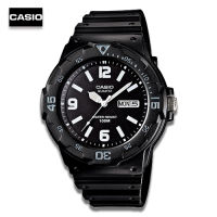 Velashop Casio นาฬิกาข้อมือผู้ชาย  สายเรซิ่น  รุ่น MRW-200H-1B2VDF - สีดำ, MRW-200H-1B2, MRW-200H