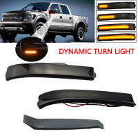 LED แบบไดนามิกกระจกมองข้างเลี้ยวไฟสำหรับฟอร์ด F150 F-150 2009-2014 SVT Raptor 2010-2014ลำดับโคมไฟไฟกระพริบตัวบ่งชี้