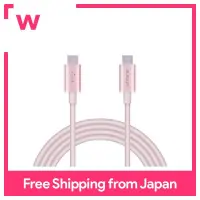 ELECOM USB cable TypeC to TypeC PowerDelivery compatible [High-speed charging at max. 3A] Semi-durable USB2.0 certified product 2.0m Pink MPA-CCPS20PNPN