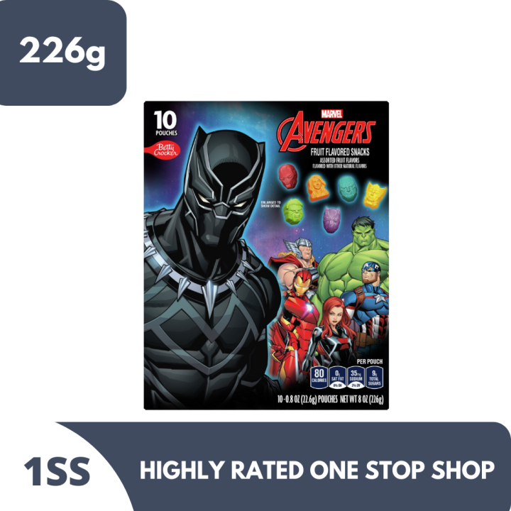 Betty Crocker Marvel Avengers Fruit Flavored Snacks 226g Lazada PH