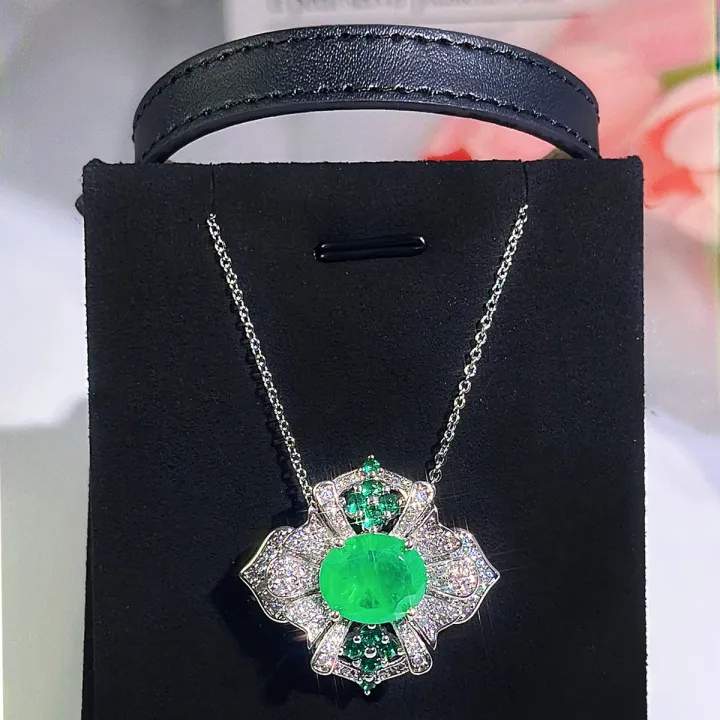 sequito-เครื่องประดับผู้หญิงที่ทันสมัยสีขาวทองไมโครปูเงา-aaa-ลูกบาศก์-zircon-การตั้งค่ารูปไข่หินสีเขียวครบรอบปีสร้อยข้อมือนาฬิกาดอกไม้ขนาดใหญ่สามารถ-b229สร้อยคอ