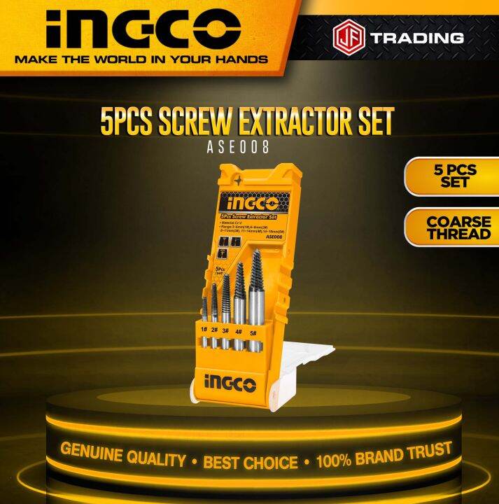 INGCO 5PCS Screw Extractor SET ASE008 Lazada PH