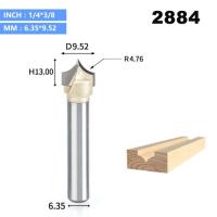 Huhao เครื่องตัดเครื่องตัดขอบคู่งานไม้2ชิ้น/ล็อต1/4 "1/2" ก้านสำหรับแกะสลักเครื่องมือแกะสลักคาร์ไบด์