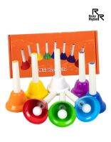 RockaRhythm Mini Hand Bell แฮนด์เบลล์ ตัวโน้ต 8 เสียง ขนาดมินิ รุ่น HB8-10 + แถมฟรีหนังสือเพลงสำหรับเด็ก ** เครื่องดนตรีสำหรับเด็กอายุ 1-5 ขวบ **