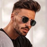 Classic Round Polarized Sunglasses Man Brand Designer Retro Sun Glasses Male Shades Vintage Small Frame Driving Oculos De Sol