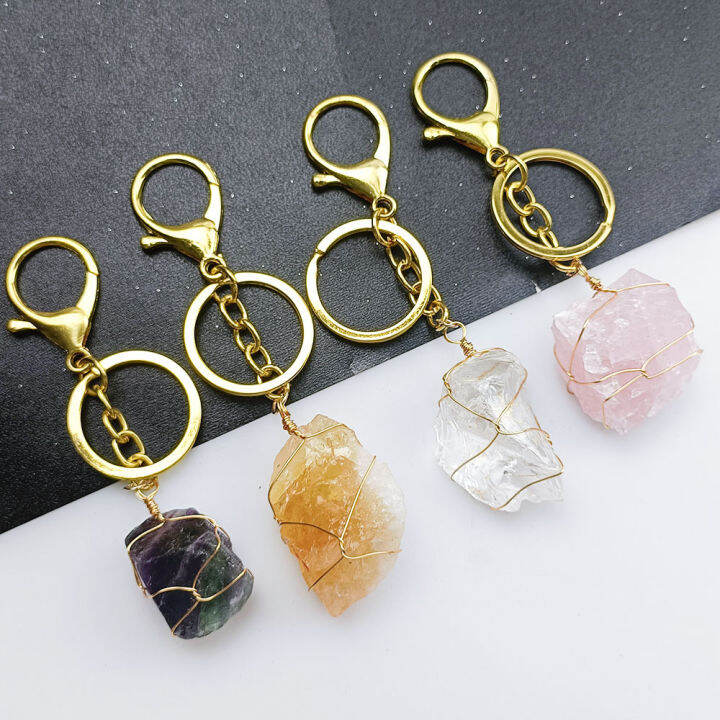 yizizai-natural-original-stone-keychain-reiki-healing-crystal-pendant-keyring-men-women-bag-hangle-car-decor-jewelry-accessories