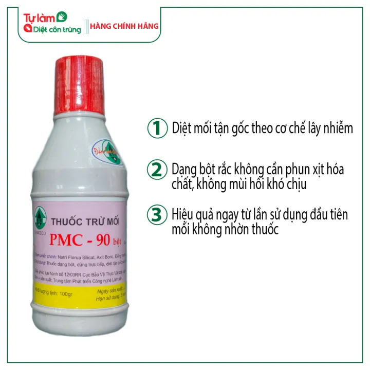 Thời gian cần thiết để thuốc diệt mối PMC 90 có hiệu quả là bao lâu?
