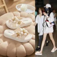 【July】 [2023 new style] bear sandals and slippers summer fashion outer thick bottom all-match net red non-slip word drag inside