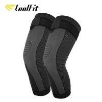 【CW】 Coolfit 1Pair Elastic Knitted Leg Sleeves Compression Sleeve Lengthen Knee Bandage Basketball