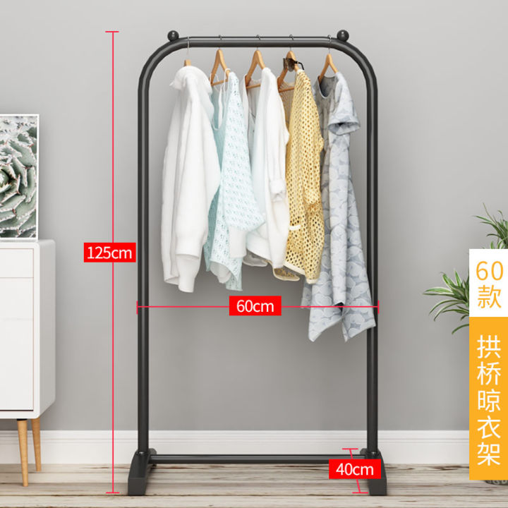 simple-clothes-hanger-floor-coat-rack-bedroom-shelf-double-pole-storage-rack-home-furniture-barra-de-ropa-clothing-drying-rack