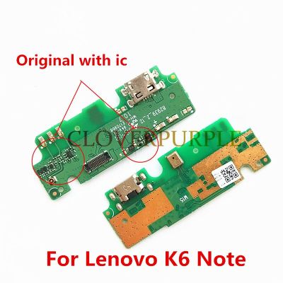 1x Original USB Charging Port Flex Ribbon สําหรับ Lenovo K6 Note K6Note K53a48 Dock Charger Connector Plug Board พร้อมไมโครโฟน