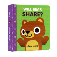Will bear share the original picture book in stock English? Childrens Enlightenment cognition early education picture book childrens bedtime story puzzle paperboard Book parent-child reading to cultivate sharing habits