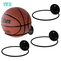 ?【Lowest price】YKS Wall MOUNTED Basketball Storage Rack เหล็กอเนกประสงค์ผู้ถือลูกฟุตบอล