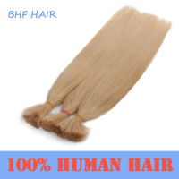 ผมตรงจากมนุษย์ถักเปียเป็นกลุ่ม Vietnam Remy No Weft Human Hair Natural Hair Bulk Extensions