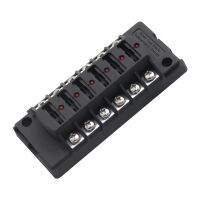 【YF】♈◘  6 Circuits Fuse Block Damp Proof Cover Panel for Automotive Truck Boat Trailer