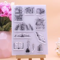 Alinacutle CLEAR STAMPS Book Library Knowledge DIY Scrapbooking Card Album Paper Craft Rubber Transparent Silicon Stamps