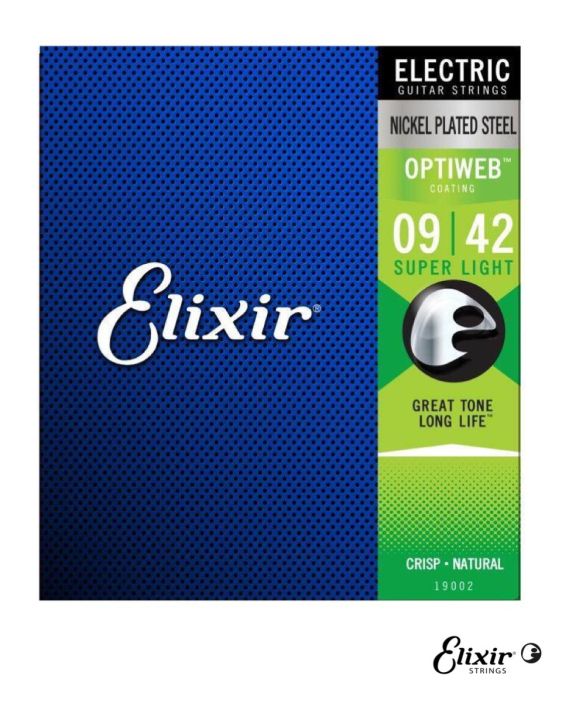 elixir-optiweb-19002-สายกีตาร์ไฟฟ้า-เบอร์-9-แบบนิกเกิล-ของแท้-100-super-light-009-042-made-in-usa