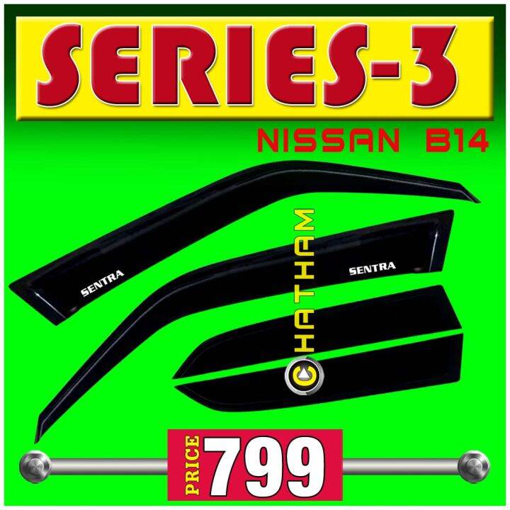 Rain Guard for Nissan Sentra Series 3 ( B14 ) Window Door Sun Visor