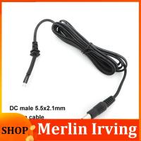 Merlin Irving Shop Power Adapter supply Cord DC Male Plug 2pin DC wire Cable 5.5*2.1mm Output 20awg for cctv camera laptop charger 150cm repair