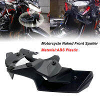 Z 900อุปกรณ์มอเตอร์ไซค์สีดำเปลือยสปอยเลอร์ด้านหน้า Winglet อากาศพลศาสตร์ปีกชุดสปอยเลอร์เหมาะสำหรับคาวาซากิ Z900 2020 2021 2022