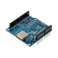 USB Host Shield 2.0 สําหรับ Arduino สําหรับ UNO MEGA ADK เข้ากันได้กับ Android ADK DIY บอร์ดโมดูลอิเล็กทรอนิกส์