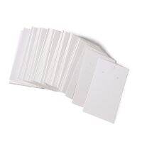 pandahall 100pcs White Earring Paper Card Jewelry Display Marking Garment Prices Label Tags 90mm long 50mm wide Wholesale F80