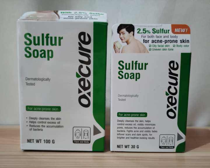 Oxecure Sulfur Soap Acne Soap Lazada PH
