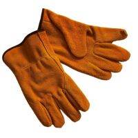 A Fireproof Durable Leather Welder Gloves Anti-Heat Safety for Welding Metal Hand Tools