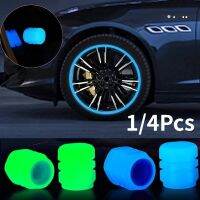 1/4Pcs Universal Luminous รถยางวาล์ว Stem CapsDust-Proof กันน้ำ Glow In The Dark ล้อ Air Cap Auto รถจักรยานยนต์จักรยานอุปกรณ์เสริม