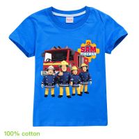 Fireman Sam เสื้อยืดสำหรับชายเสื้อแขนสั้น2021อินเทรนด์เด็กเสื้อเด็กหญิงแขนสั้นเสื้อยืด T216เด็กเสื้อผ้าฤดูร้อน Casual Tees