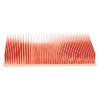 Pure Copper Heatsink 100X50X15mm Skiving Fin Heat Sink Radiator for Electronic RAM Chip LED VGA Cooling Cooler