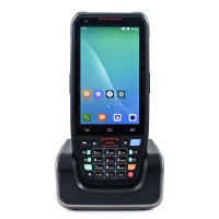 KKmoon เครื่อง POS แบบมือถือ Android 10.0 PDA Terminal 1D/2D/เครื่องสแกนบาร์โค้ด QR พร้อมฐานชาร์จสนับสนุน2/3/4G WiFi BT การสื่อสาร4.0นิ้ว Touchscreen สำหรับร้านอาหารซูเปอร์มาร์เก็ตคลังสินค้าขายปลีกสินค้าคงคลังโลจิสติกส์