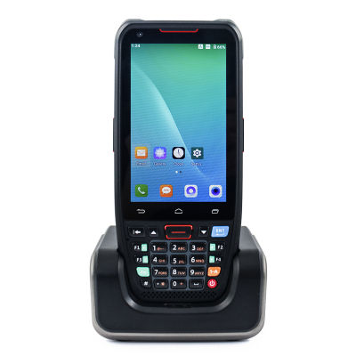 【ร้อน / ซีโอดี】KKmoon เครื่อง POS แบบมือถือ Android 10.0 PDA Terminal 1D/2D/เครื่องสแกนบาร์โค้ด QR พร้อมฐานชาร์จสนับสนุน2/3/4G WiFi BT การสื่อสาร4.0นิ้ว Touchscreen สำหรับร้านอาหารซูเปอร์มาร์เก็ตคลังสินค้าขายปลีกสินค้าคงคลังโลจิสติกส์