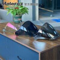 Motorax Morex หมวกรถจักรยานยนต์หมวกนิรภัยครึ่ง S30อุปกรณ์แว่นตาขี่จักรยานฟิลเตอร์เลนส์ใต้น้ำฟิล์มสีเงินสีดำ