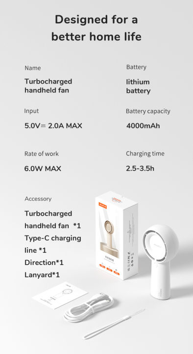 jisulife-fa43-handheld-turbo-fan-พัดลมมือถือ-มีให้เลือก-3-สี-ของแท้-ประกันศูนย์-6-เดือน