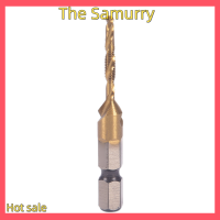 Samurry ✨Hot Sale✨ Car M3-M10 HEX Shank TITANIUM Plated hss สกรูมือเกลียว METRIC TAP Drill bits