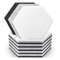 18 Pcs Hexagon Acoustic Panels Beveled Edge Sound Proof Foam Panels,High Density Sound Proofing Panel for Studio Office