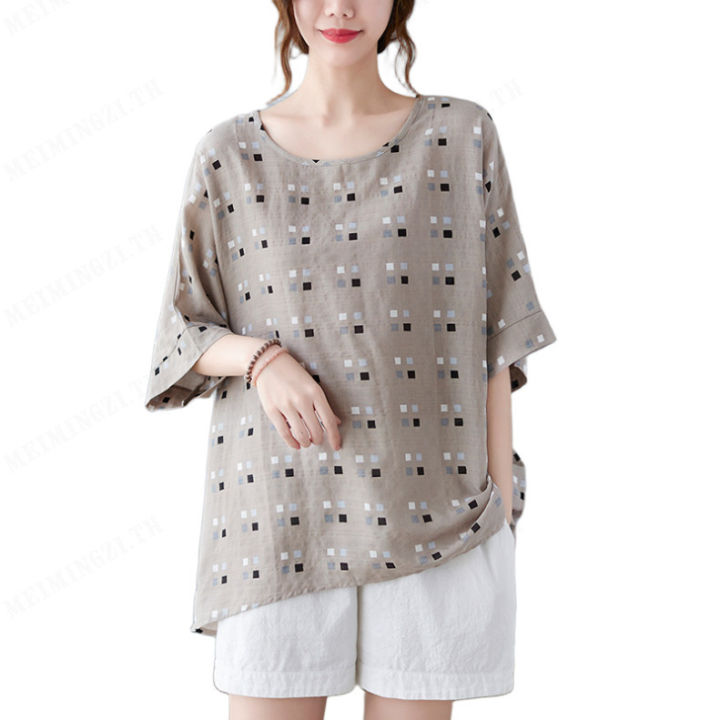 meimingzi-summer-new-loose-slimming-dolman-sleeve-เสื้อผู้หญิง